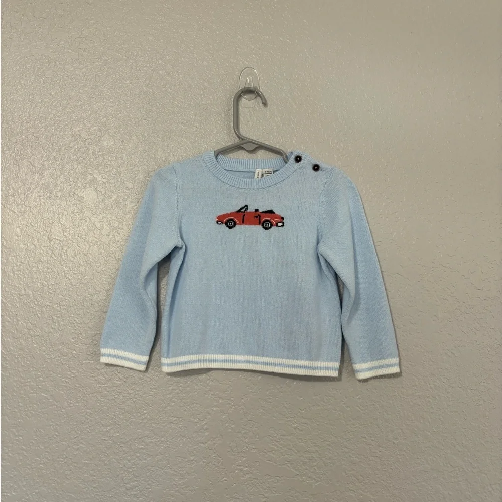 Janie and Jack Baby Car Sweater and Pants Set